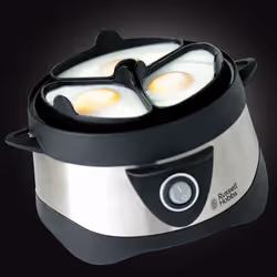 Russell Hobbs Stylo 7 œufs 365 W Noir, Acier inoxydable