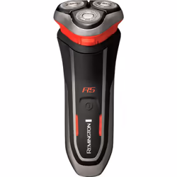 Remington R5000, Rasoir rotatif, Boutons, Noir, Rouge, Batterie, 50 min, 2 h