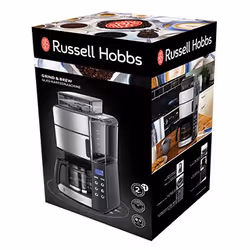 Russell Hobbs Grind and Brew Glass Carafe Entièrement automatique Machine à café 2-en-1 1,25 L