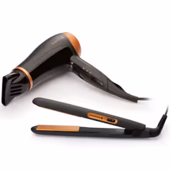 Remington Haircare Gift Pack, Beige, Noir, Monochromatique, Plastique, Anneau de suspension, 2000 W, 220 - 240 V