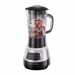 Russell Hobbs Velocity Pro, Mélangeur de table, 1,5 L, Fonction d'impulsion, Pileur de glace, 1000 W, Noir, Acier inoxydable, ...