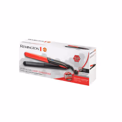 Remington D6755, Fer à lisser, Boutons, 150 °C, 230 °C, 15 s, Noir, Rouge