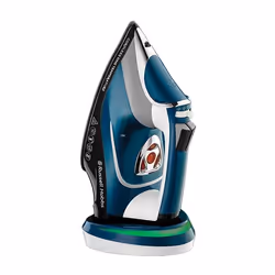 Russell Hobbs Cordless One Temperature, Fer à vapeur, Semelle en céramique, 1,9 m, 210 g/min, Noir, Bleu, Blanc, 45 g/min