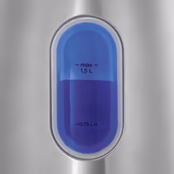 Russell Hobbs Stylevia bouilloire 1,5 L 2200 W Noir, Acier inoxydable