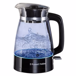Russell Hobbs 26080-70, 1,7 L, 2400 W, Noir, Transparent, Verre, Plastique, Acier inoxydable, Indicateur de niveau d'eau, Arr ...