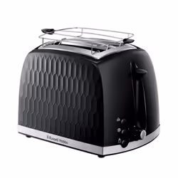 Russell Hobbs Honeycomb Black 2 Slice Toaster