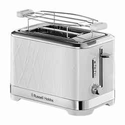 Russell Hobbs 28090-56, 2 part(s), Acier inoxydable, Blanc, Plastique, Boutons, Premium Textured, 1050 W