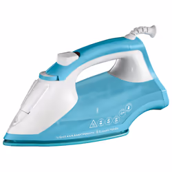 Russell Hobbs 26482-56, Fer à vapeur, Semelle en céramique, 2 m, 115 g/min, Bleu, Blanc, 35 g/min