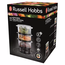 Russell Hobbs 26530-56 cuiseur vapeur 3 Nombre de paniers Pose libre 400 W Noir, Translucide - Vue supplémentaire 6