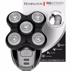 Rasoir électrique - REMINGTON - RX5 Ultimate - 5 têtes rotatives - Autonomie 50 min - Étanche