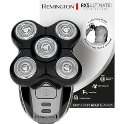 Rasoir électrique - REMINGTON - RX5 Ultimate - 5 têtes rotatives - Autonomie 50 min - Étanche
