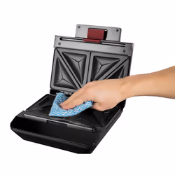 Russell Hobbs Easy Clean gaufrier et appareil à croque-monsieur 750 W Noir, Acier inoxydable - Vue supplémentaire 4