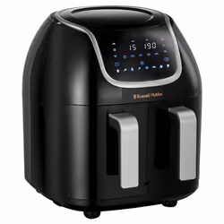 Russell Hobbs SatisFry Air Dual Basket, Friteuse d’air chaud, 8,5 L, 30 °C, 200 °C, Double, Noir, Acier inoxydable