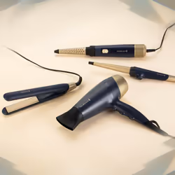 Remington S5805 brosse soufflante et fer à lisser À chaleur Bleu, Champagne - Vue supplémentaire 6