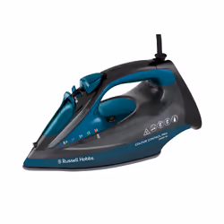 Russell Hobbs 27280-56, Fer à vapeur, Semelle en céramique, 185 g/min, Noir, Bleu, 45 g/min, 0,22 L