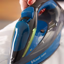 Russell Hobbs 27280-56 fer à repasser Fer à vapeur Semelle en céramique 2400 W Noir, Bleu - Vue supplémentaire 5