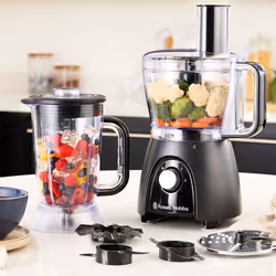 Russell Hobbs 27111-56 robot de cuisine 600 W 2,3 L Noir, Transparent - Vue supplémentaire 8