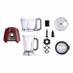 Russell Hobbs 27110-56 robot de cuisine 600 W 2,3 L Noir, Rouge, Transparent - Vue supplémentaire 4