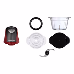 Russell Hobbs 27130-56 hachoir électrique 0,5 L 200 W Noir, Rouge, Transparent