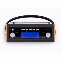 Roberts Radio Rambler BT Stereo Portable Analogique et numérique Marine, Bois