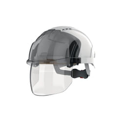 Casque d'escalade industriel evo® VISTAshield® blanc/fumé abs en 397.EN 50365 JSP