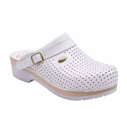 Scholl Clog supercomfort, Charentaises, Femelle, Adulte, Blanc, EUE, Monochromatique
