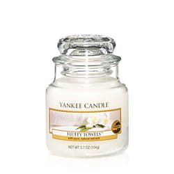 Yankee Candle Fluffy Towels bougie en cire Rond Pomme, Lavande, Citron, Lys Blanc 1 pièce(s)