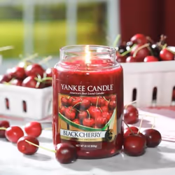 Yankee Candle 1129749E bougie en cire Rond Cerise Rouge 1 pièce(s)