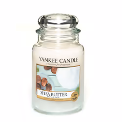 Yankee Candle Shea Butter, Rond, Blanc, Vanille, Musc blanc, Bois, 150 h, 1 pièce(s)