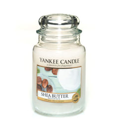 Yankee Candle Shea Butter bougie en cire Rond Vanille, Musc blanc, Bois Blanc 1 pièce(s)