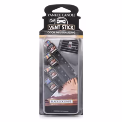 Yankee Candle Black Coconut, Désodorisant voiture, Aération, Noir, 80 mm, 20 mm, 190 mm