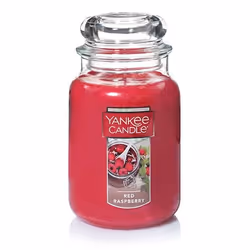 Yankee Candle Red Raspberry, Cylindre, Rouge, Sucre, Musc, 110 h, 1 pièce(s)