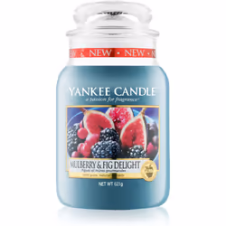 La bougie parfumée Yankee Candle Mulberry &amp; Fig embaume votre intérieur d’une agréable odeur et crée ainsi une atmosphère ...