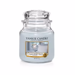 Yankee Candle A Calm & Quiet Place, Rond, Bleu, Transparent, Cèdre, Jasmin, Mandarin, 1 pièce(s)