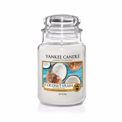 Yankee Candle Coconut Splash, Rond, Transparent, Blanc, Noix de coco, 1 pièce(s)