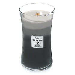 WoodWick 93911 bougie en cire Autres Ambre, Musc, Vétiver Noir, Gris 1 pièce(s)