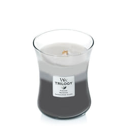 WoodWick 92911 bougie en cire Autres Ambre, Musc, Vétiver Gris, Blanc 1 pièce(s)