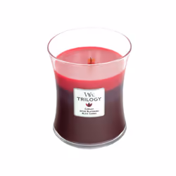 WoodWick Sun Ripened Berries, Rond, Rouge, Rouge groseille, Mûre, Épice, 1 pièce(s)