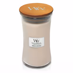 WoodWick 93191 bougie en cire Autres Jasmin, Sel de mer, Vanille Blanc 1 pièce(s)