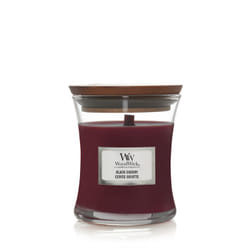WoodWick Black Cherry bougie en cire Rond Mûre, Sucre de canne, Grenadier Rouge 1 pièce(s)