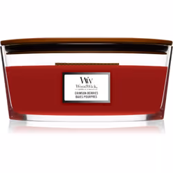 La bougie parfumée Woodwick Crimson Berries embaume votre intérieur d’une agréable odeur et crée ainsi une atmosphère cosy da ...
