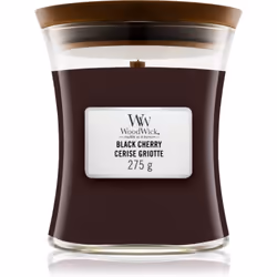 La bougie parfumée Woodwick Black Cherry embaume votre intérieur d’une agréable odeur et crée ainsi une atmosphère cosy dans  ...
