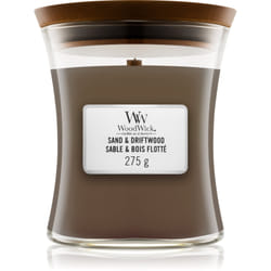 Woodwick Sand & Driftwood avec mèche en bois 275 g