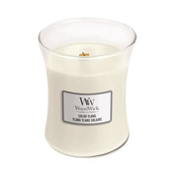 WoodWick 10.16479.0019 bougie en cire Cylindre Bergamote, Jasmin, Musc, Bois de santal, Tubéreuse, Ylang-ylang Blanc 1 pièce(s)