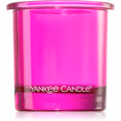 Le porte-bougie en verre pour bougie votive Yankee Candle Pop Pink illumine votre intérieur et lui offre une agréable atmosph ...