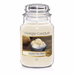 Yankee Candle Coconut Rice Cream, Rond, Blanc, Noix de coco, 150 h, 1 pièce(s)