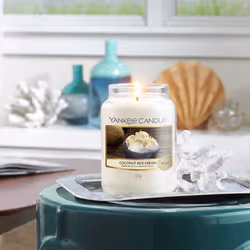 Yankee Candle Coconut Rice Cream bougie en cire Rond Noix de coco Blanc 1 pièce(s)
