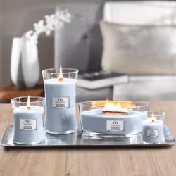 WoodWick Seaside Neroli bougie en cire Rond Bleu 1 pièce(s)