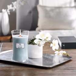 WoodWick Seaside Neroli bougie en cire Rond Bleu 1 pièce(s)
