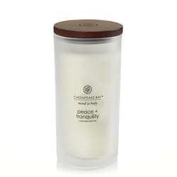 Chesapeake Bay Peace + Tranquility bougie en cire Cylindre Blanc 1 pièce(s)